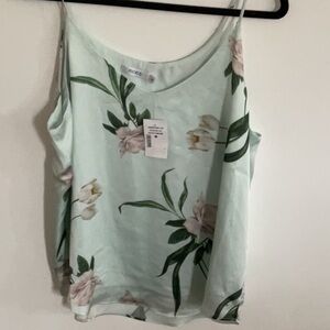 Ricki's mint Green Camisole with Floral Print